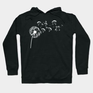 Paragliding Seeds Nature in thermals of dandelion Hoodie